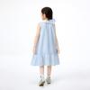 Girl's Doll Collar Ruffle Sleeveless Dress