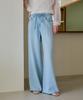 The Ello Strap Point Denim Pants (Light Blue)