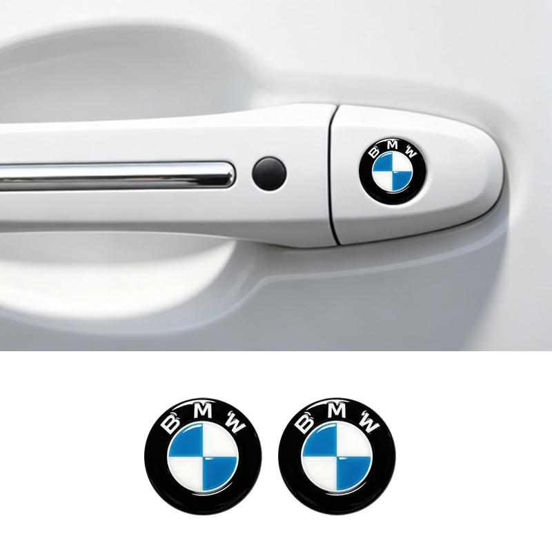 For BMW M X1 X3 2/4pcs Car Door Lock Keyhole Protector Stickers For BMW M 1 3 Series X3 E46 E90 E60 F30 F10 E39 E36 F20 G30 G20 E87 E92 E91 E30