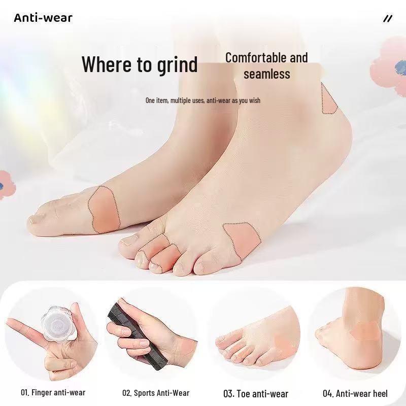 Invisible Anti-Friction Heel Stickers for High Heels - Soft, Transparent Blister Prevention Foot Pads
