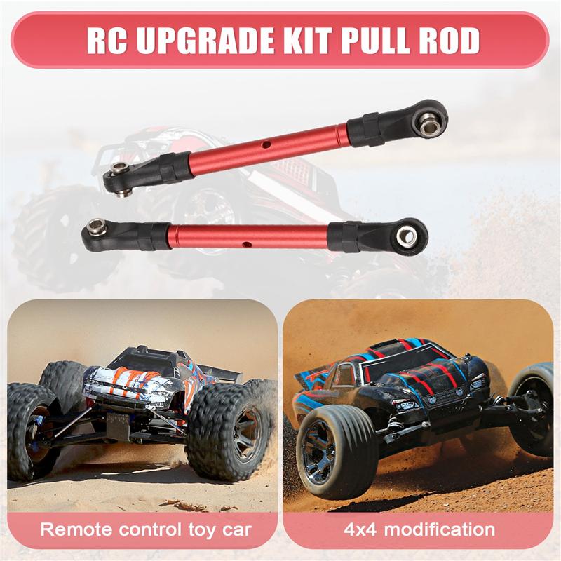 Adjustable Front & Rear Pull Rod Link Tie Rod Steering Rod for Slash/Hoss/Rustler/Stampede/4x4 Huanqi727