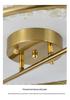 Italian Minimalist Crystal LED Ceiling Light for Bedroom and Living Room