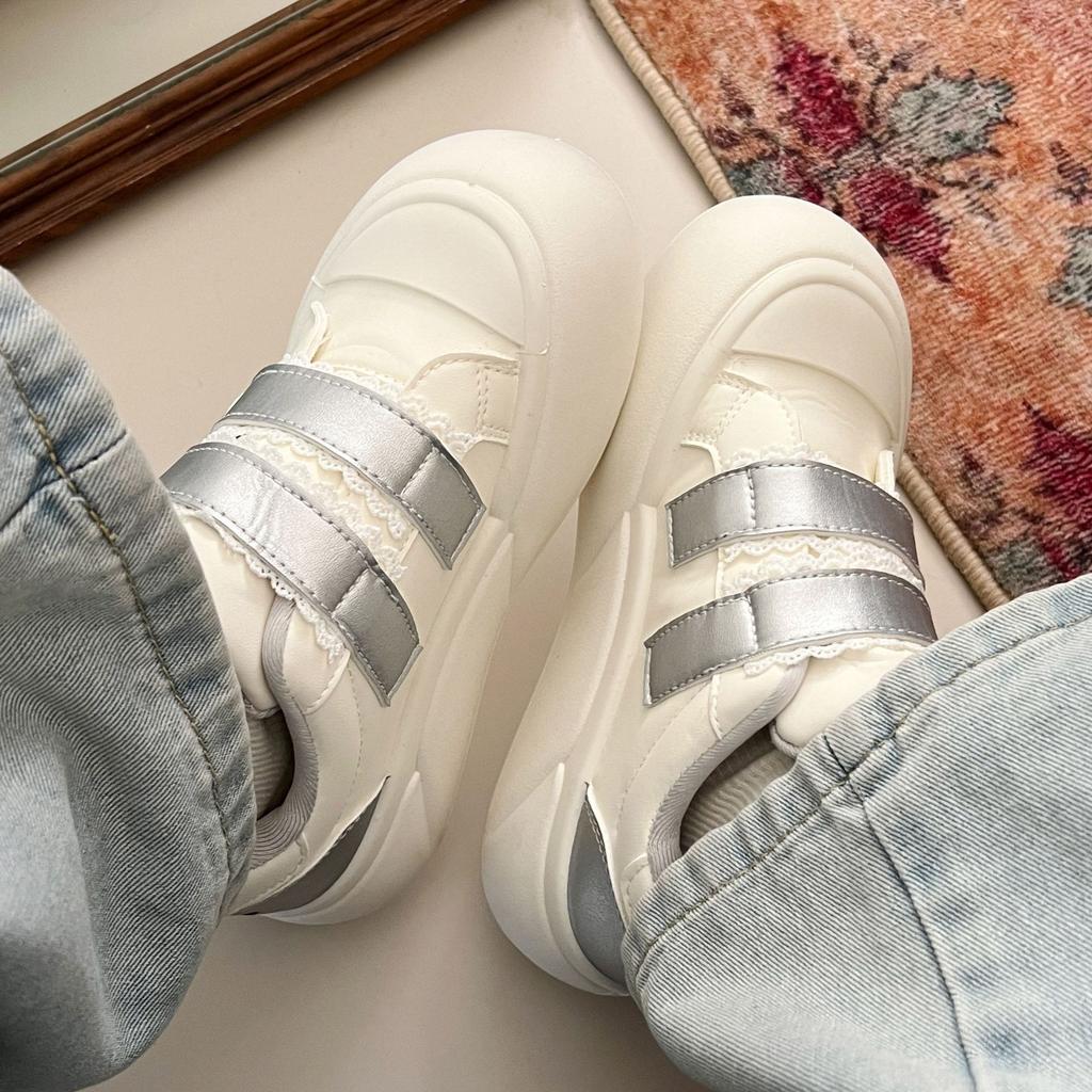 Velcro Shoes - Women's Thick-soled Heightening Cartoon Casual Sneakers