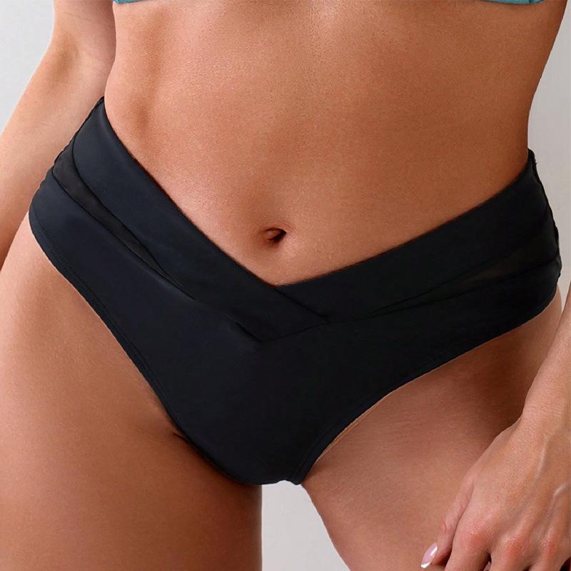TS JYL-BK250 Solid Triangle Bottom, Alluring Comfortable Swimwear For Women L