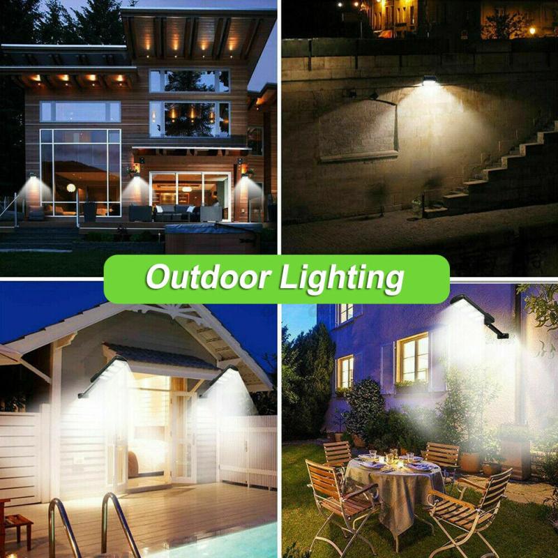 Outdoor Led Cob Solar  Street  Light Remote Control Infrared Motion Sensor Wall Lamp Weatherproof