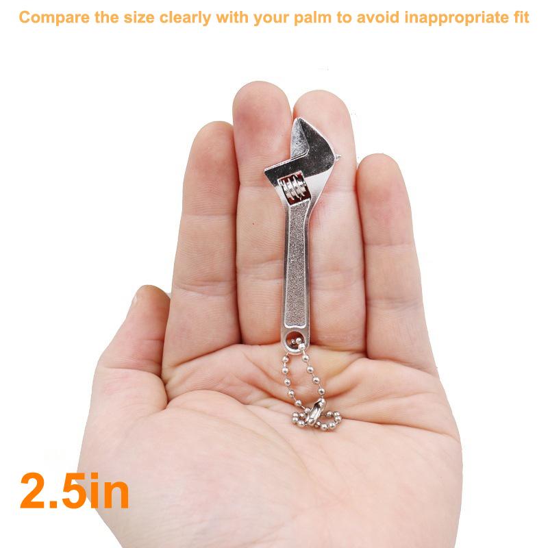 Small Carbon Steel Adjustable Monkey Wrench Tool, 1Pc Shifting Spanner