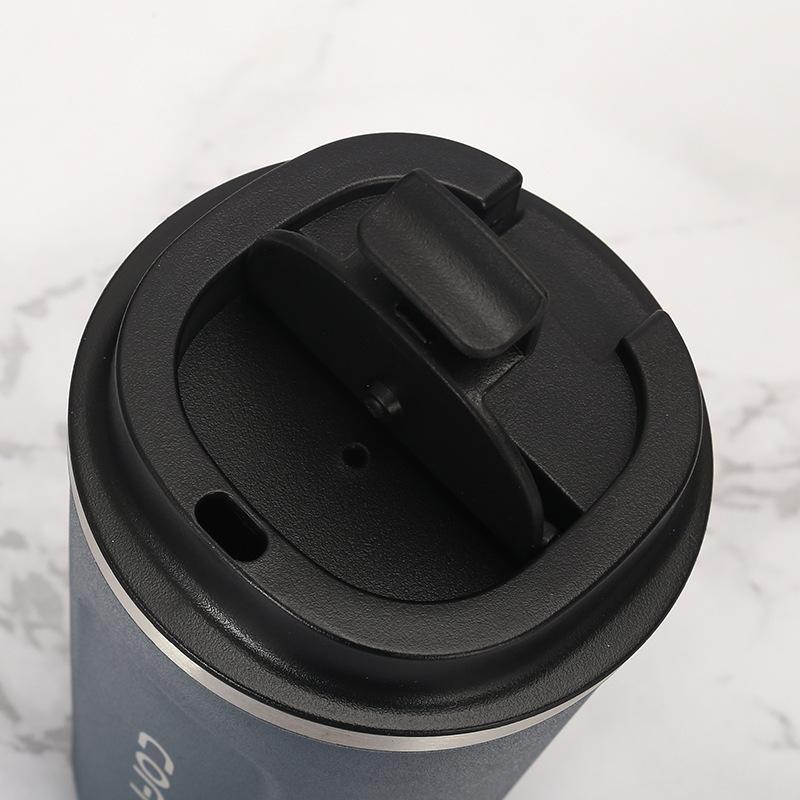 304 stainless steel coffee cup simple office thermos cup portable car outdoor car straw