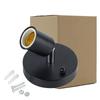 1/5/10pcs Black White 180 Degree Steering Ceiling Lights Flexible Lamp Base Iron E27 Light Socket Metal Lamp Socket Holder