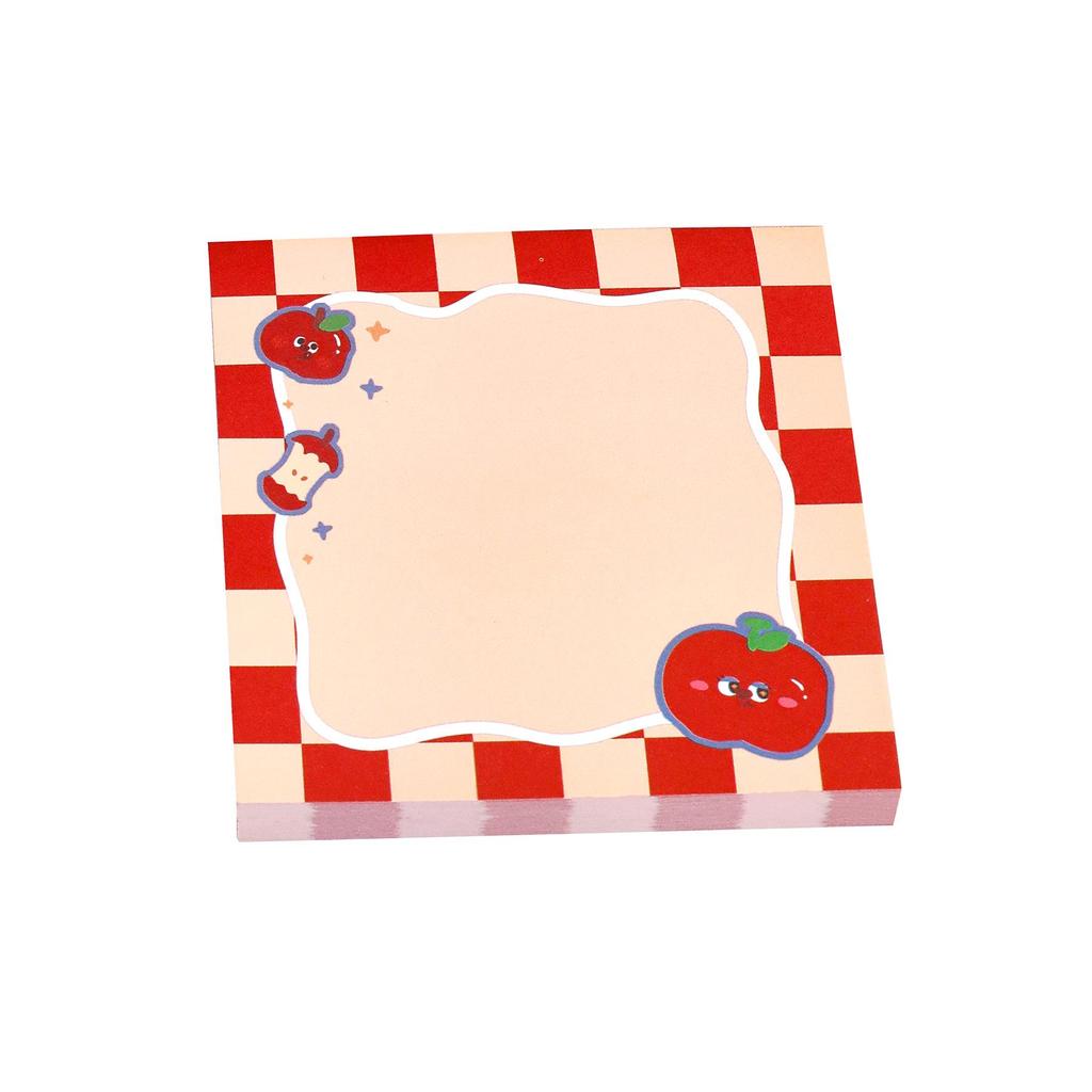 Cute Cartoon Apple Reusable Sticky Notes Pad for Students