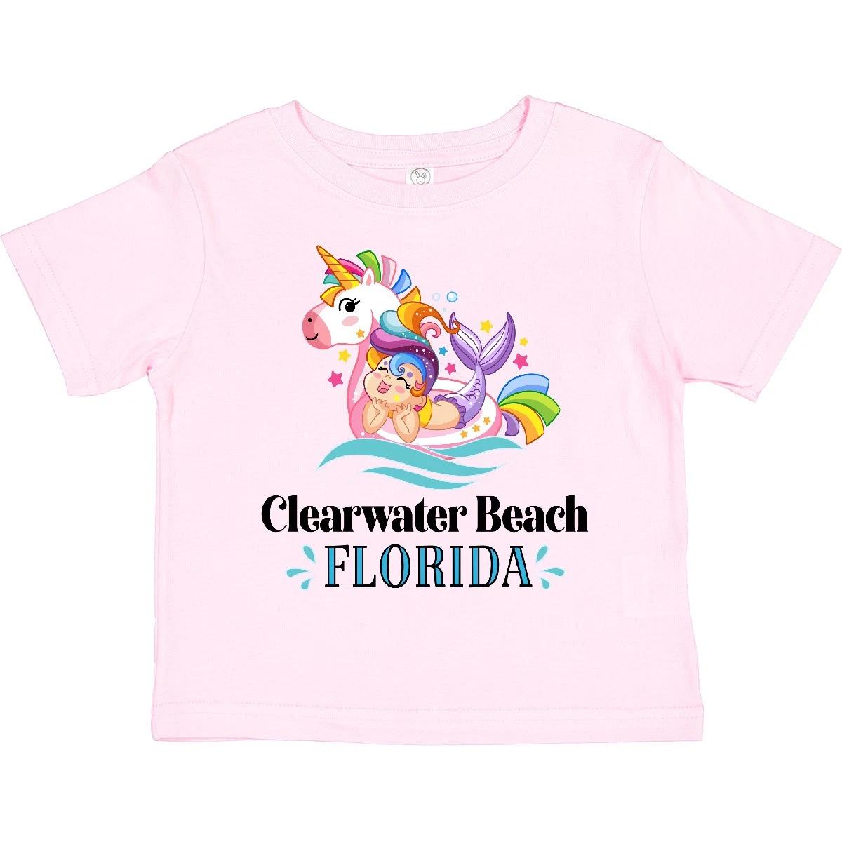 Inktastic Clearwater Beach Florida Toddler kids boys T-Shirt Vacation Summer Travel Girls 150