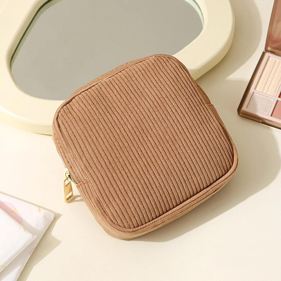 Fashion Makeup Lipstick Sanitary Napkins Case Mini Cosmetic Storage Pouch Women Ins Travel Organizer Bags Small Pouch