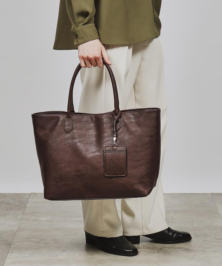 Takeo Tote Bag Leather Tote Bag 97901330 Black 00 [TK Kikuchi] Men's (019)