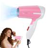 Hatteker Portable Hair Dryer Electric Home Use Hair Dryer Foldable Small Tube for Quick Drying