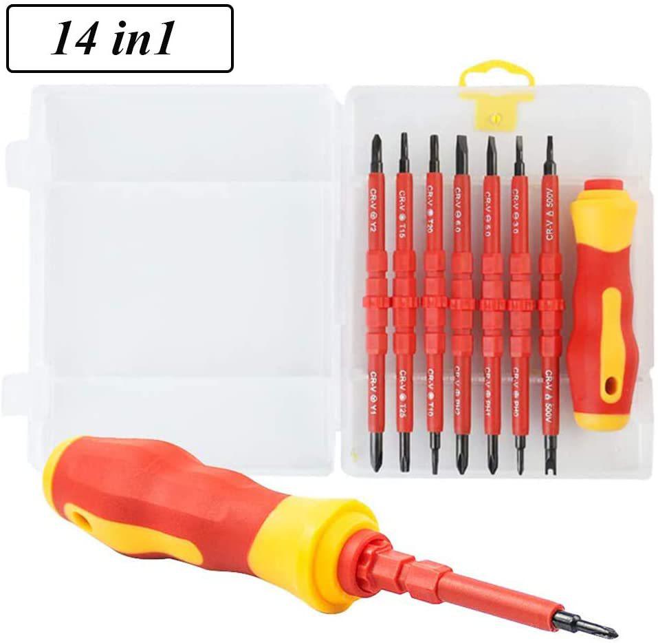 Electrician's 7-in-1 Multi-Spec Screwdriver Set: Dual-Purpose Repair Tools