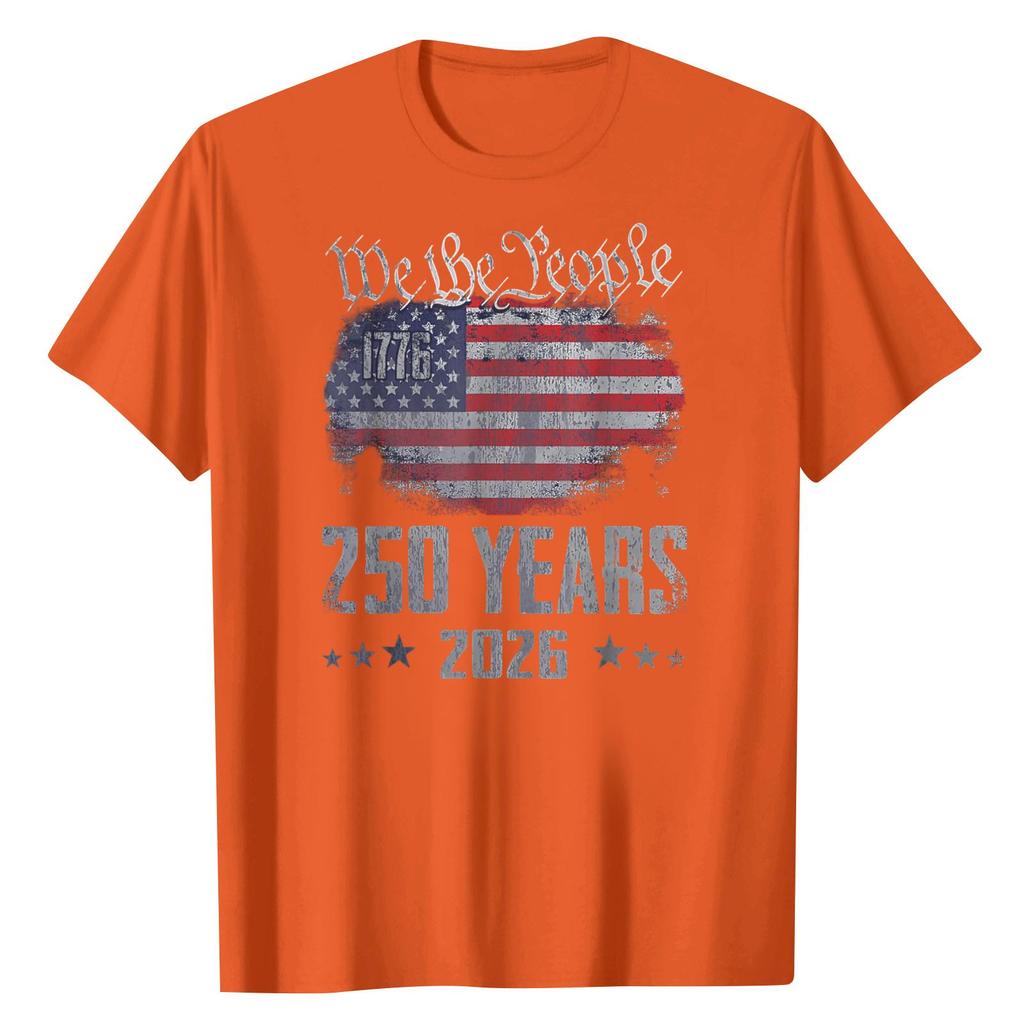 Unisex Round Neck Casual Digital Printed Short Sleeved T-shirt Top