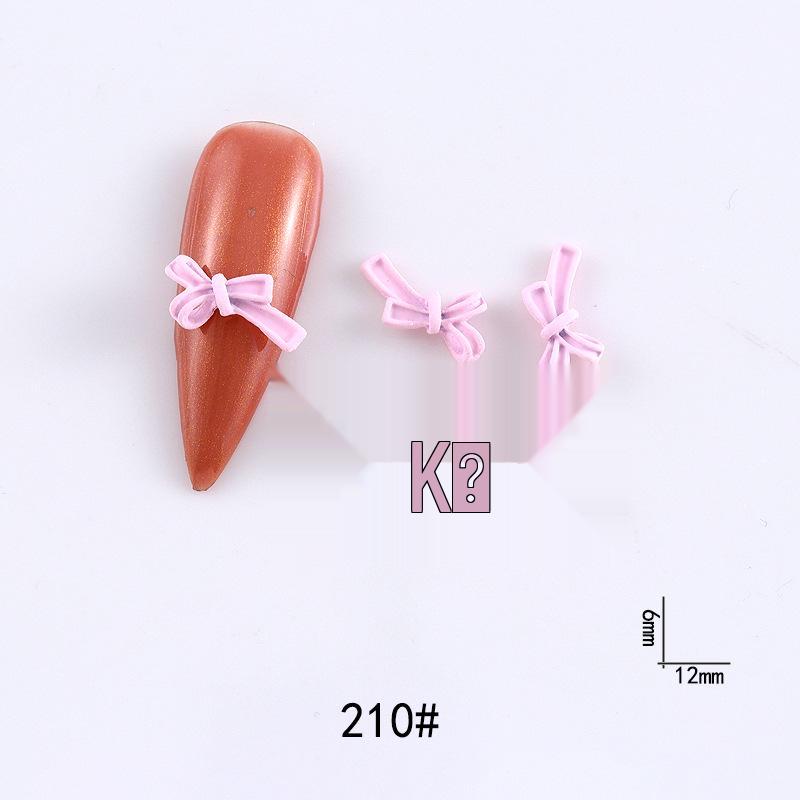 New Cute Bow Heart Nail Art: Frosted Matte Blue & Pink