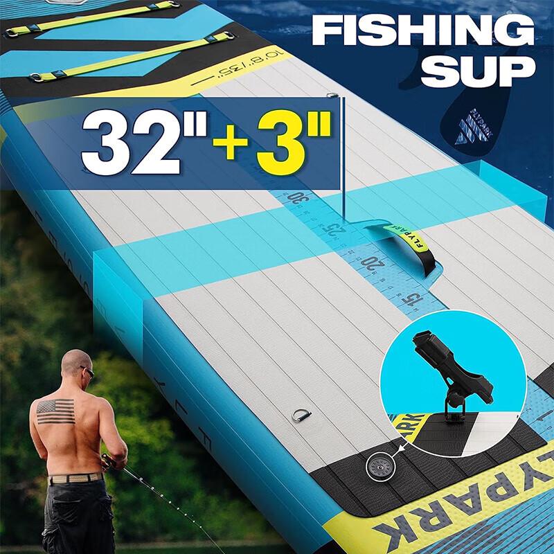 MSEASFREE Inflatable SUP Paddle & Fishing Board