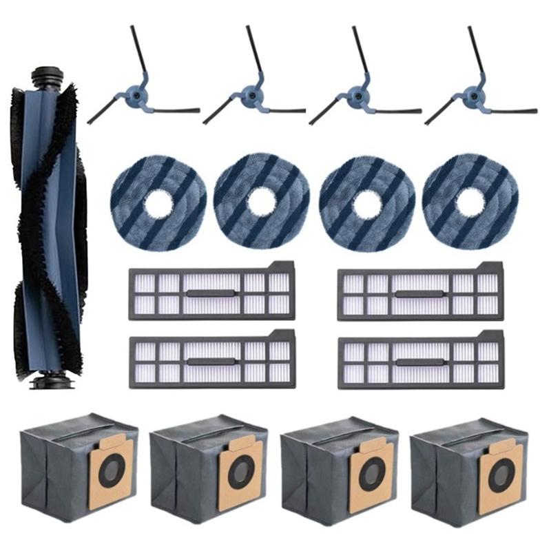 

A65T-For Eufy X10 Pro Omni Robot Vacuum Cleaner Main Side Brush Mop Cloth Hepa Filter Dust Bags Accessories Spare Parts