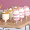 20pcs Hard Disposable Goblet Transparent Cupcake Cup Yogurt Cup Pudding Cup Party