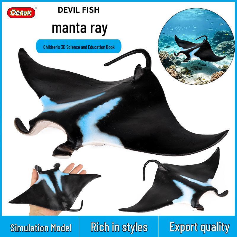Children's Cognitive Toys: Big Manta Ray, Skate Batfish, Boss Fish, Yao Fish Models