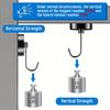 6pcs black Magnetic Hooks Cruis Heavy Duty Neodymium Rare Earth Magnetic Hangers, Extra Strong Magnets with Hook for Hanging
