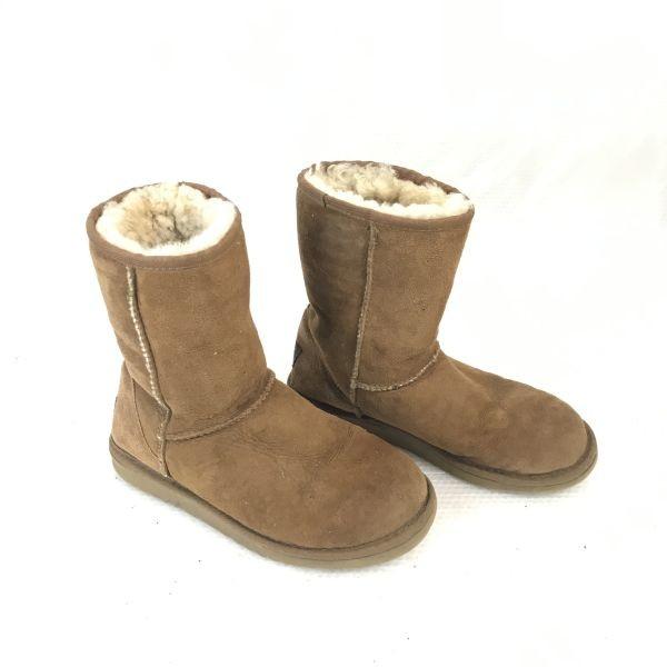 

Rare New Zealand UGG Australia Sheepskin Mouton Boots W6 23.0 Brown(USED)
