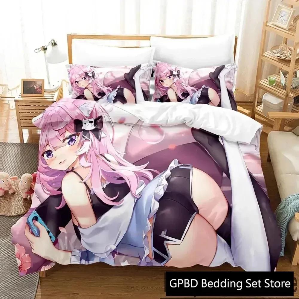 Anime Nyatasha Nyanners Bedding Set For Bedroom Soft Modern Bedspreads Comefortable Kids Duvet Cover Quilt Cover And Pillowcase