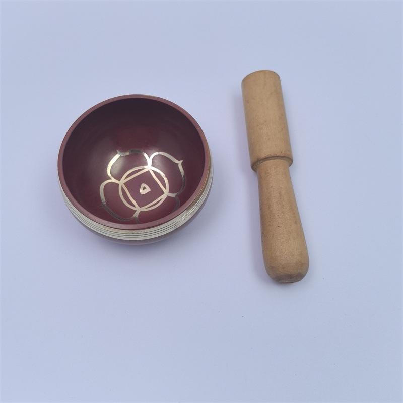 Seven-Color Handmade Singing Bowl for Meditation and Yoga – Nepalese Bronze Chime Bowl
