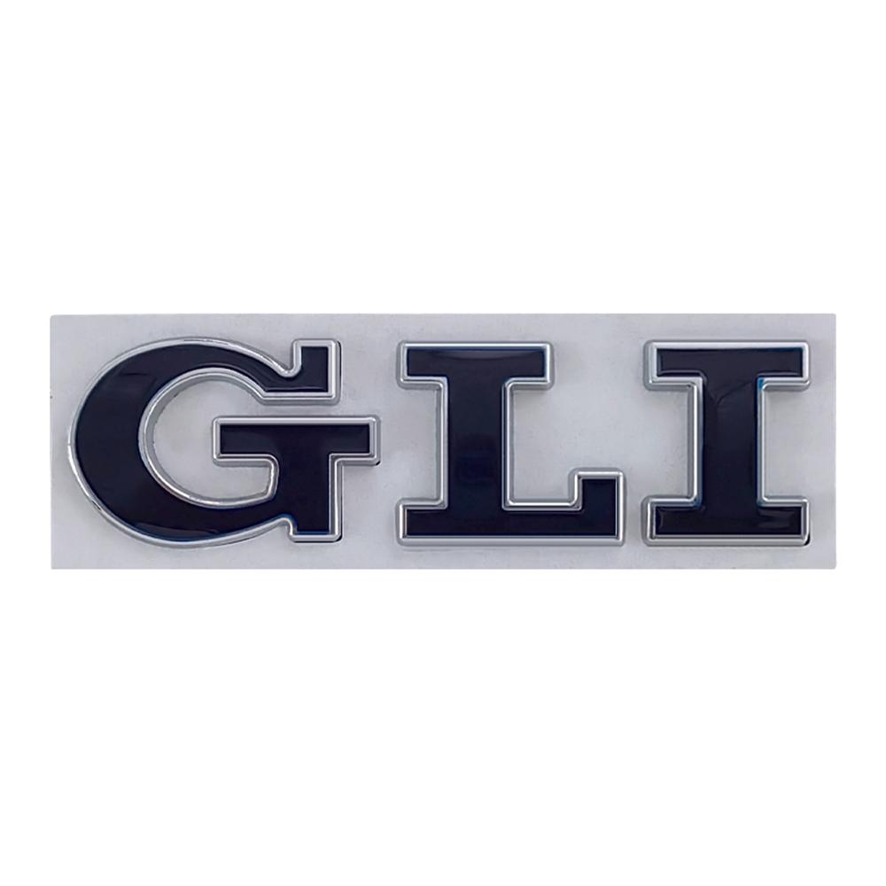 3D Metal Car Letters GLI Logo Rear Trunk Badge Emblem Sticker Decals For Volkswagen VW Jetta MK2 MK4 MK5 MK6 MK7 MK8 Accessories