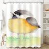 Beautiful Watercolor Bird Shower Curtain Bath Decor For Home Bathroom Decoration Size Customizable Made With 100% Waterproof Fab