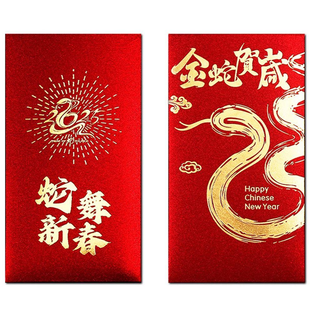 Snake Year Red Packets New Year Gift Bag Creative Red Envelope