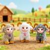Mignon Mouton en Vinyle Simulation Peluche Porte-clés Pendentif Sac à Dos Poupée Ornement