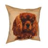Fronha Quadrada para Almofada de Lançar Cavalier King Charles Spaniel Cão Fofo Capas de Almofada Engraçadas