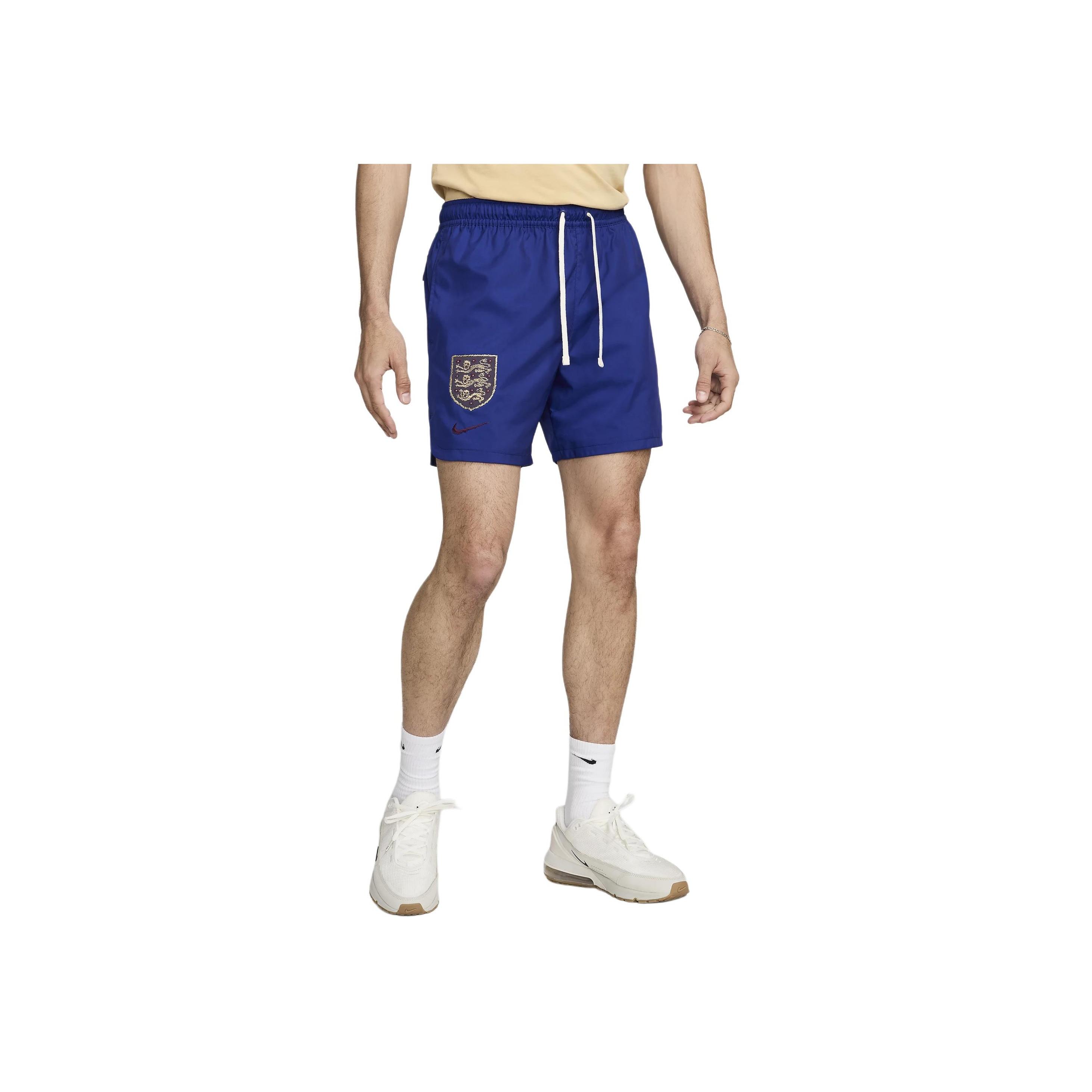 

Nike Printed Logo Solid Color Simple Mid Waist Drawstring Casual Shorts Men shorts Deep-Navy FZ5944-455 L
