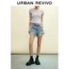 UR Women's Summer Retro Distressed Denim Shorts