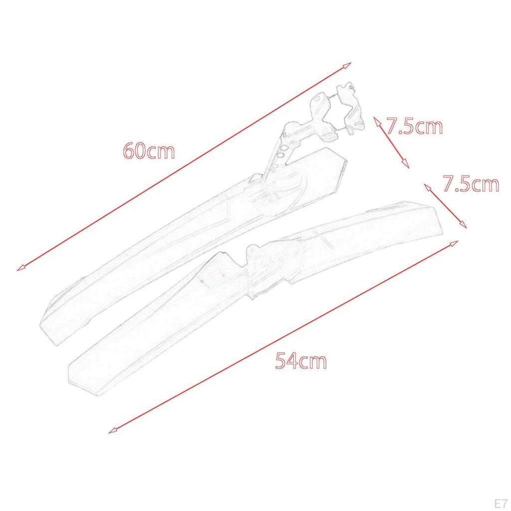 Front And Rear Bike Mudguard Set for Outdoor Adventures