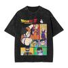Anime Dragon Ball Printed Tshirt Mens and Womens Washed Tshirt High Quality Vintage Cotton Tshirt Harajuku Tops