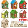 1/3/5PCS DIY Parent-Child Games Christmas Activities Educational Toys Christmas Decorations DIY Graffiti Christmas