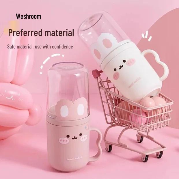 Newcomer Discount: Cute 2-in-1 Travel Toothbrush and Cup Set for Couples and Students