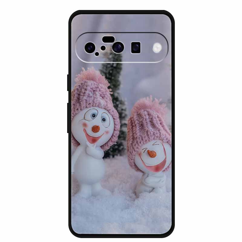 Christmas Phone Cases For Google Pixel 10 Case Silicone Soft Black Cover Christmas Tree for Pixel 10 Pro / 10 Pro XL Back Cover