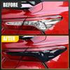Smoked Tail Light Black Lamp Cover Guard Trim Bezels Fit Toyota Camry 2018-