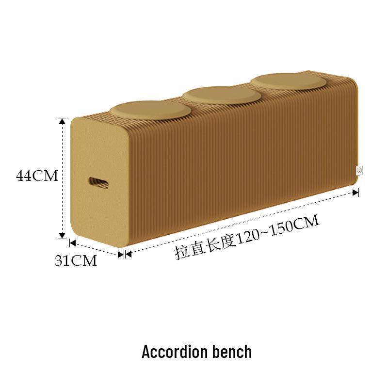 18-Paper Modular Folding Shoe Stool: Stackable, Versatile, Creative Entrance Bench.