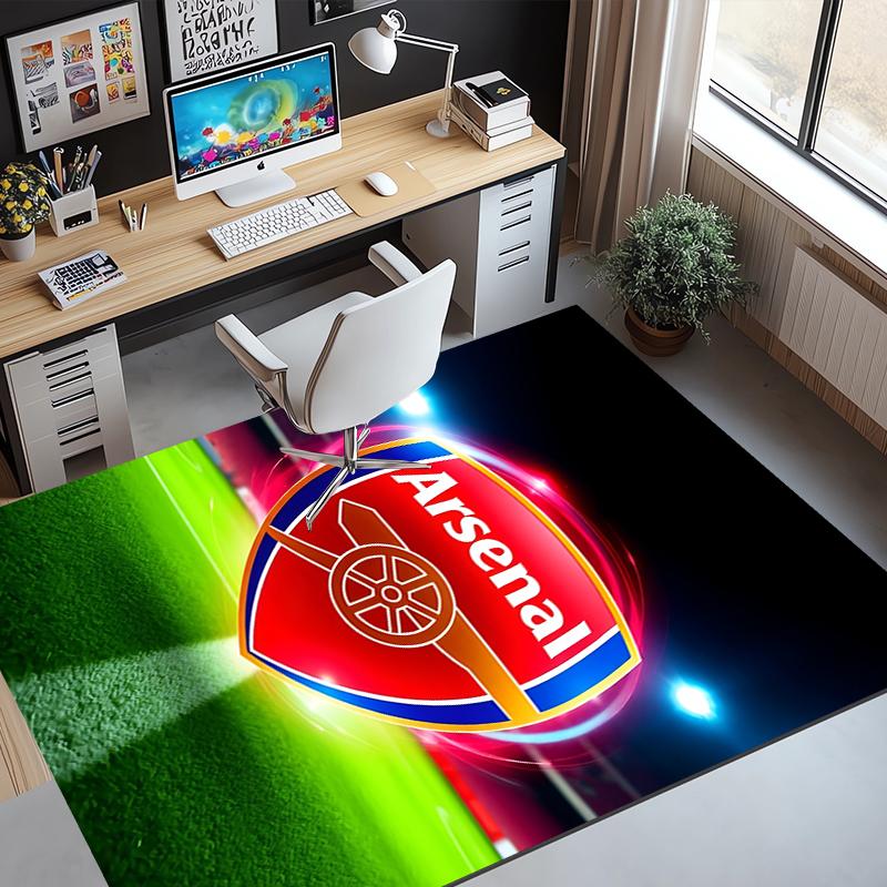 Arsenal F.C Pattern Rug, Indoor/Outdoor Mat, for Picnic, Gameroom, Bedroom, Office, Living Room, Home Decor Carpet, Birthday Gift