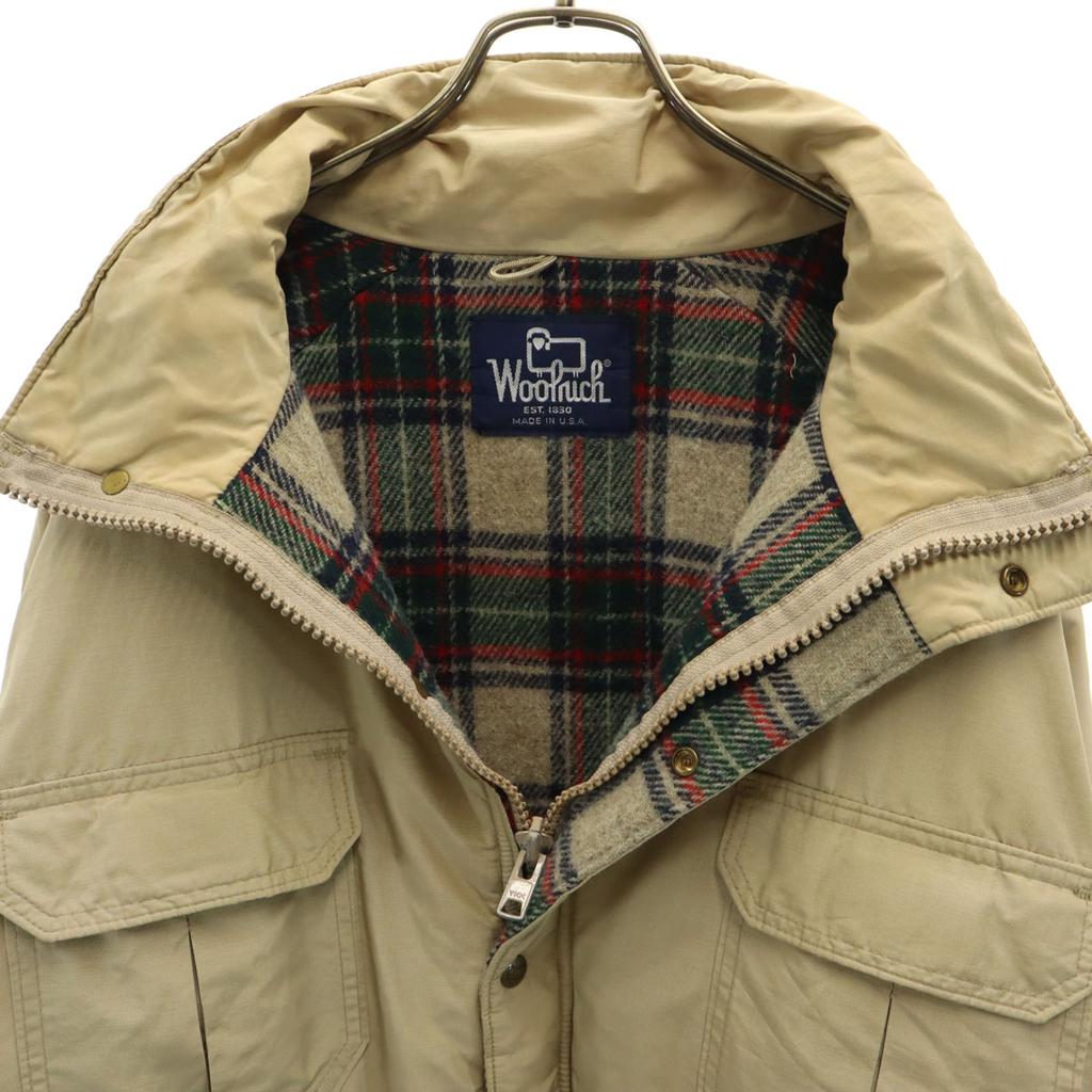 WOOLRICH 80s Made in USA Vintage Mountain parka Khaki beige Men's Used