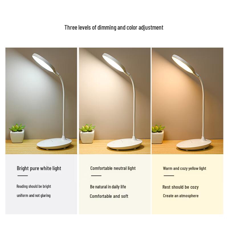 Full Spectrum Eye-Protection Rechargeable LED Desk Lamp