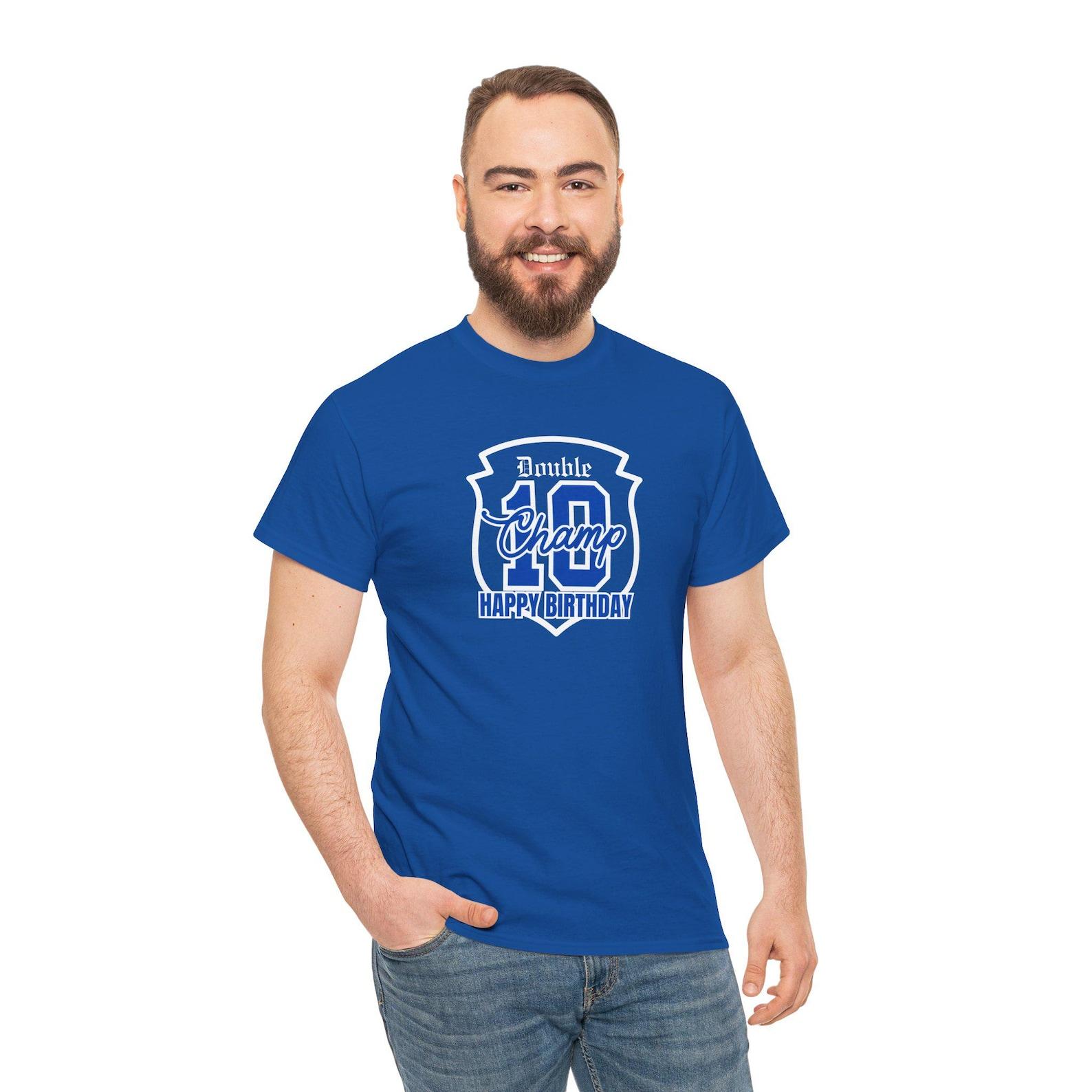 Birthday Champ Unisex T-Shirt: Celebration Party Tee 4XL