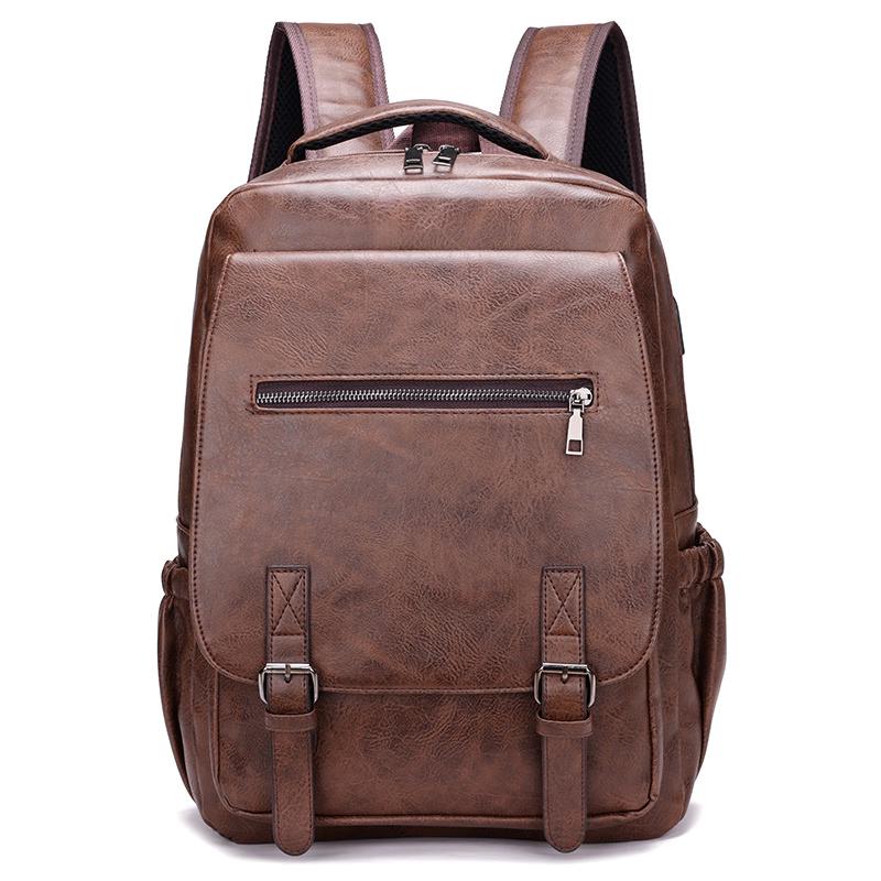 Vanaheimr Men s PU Casual Business Backpack One Size