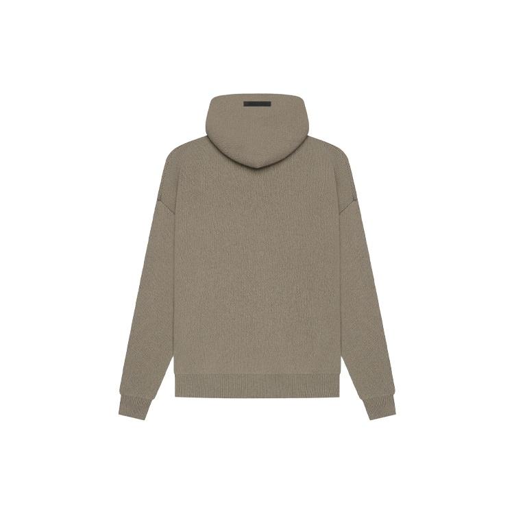 Fear of God Essentials SS21 Knit Logo Hoodie 'Taupe' Men's FOG-SS21-646