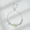 Four-leaf Clover Bracelet with Cat's Eye Stone A Luxurious and Sophisticated Jewelry Piece
