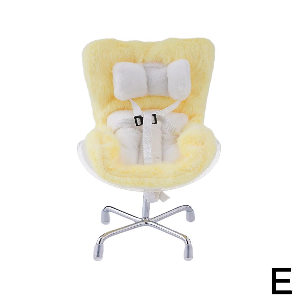 

Для куклы Labubu Car Doll Safety Seat Kawaii Ob11 Seat Auto Interior Decoration Air Aromatreatment Decoration Cute Dolls Decorations Yellow Transparent